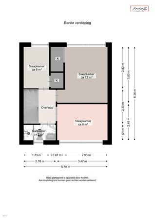 Floorplan - Van Iddekingeweg 194, 9721 CM Groningen